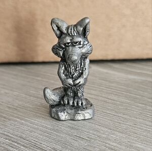 Pewter Wolf Figurine